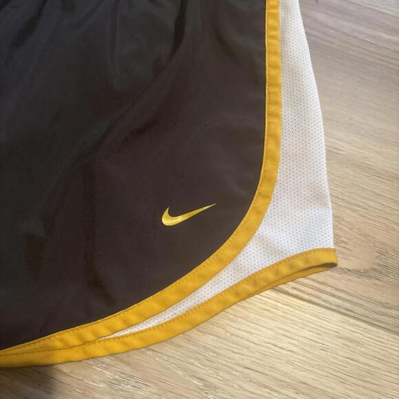 Nike Dri Fit Missouri Tigers Mizzou Shorts With Liner Women's Large Black Yellow - Picture 3 of 6